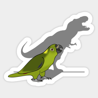 t-rex shadow - yellow naped amazon Sticker